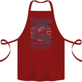 Motorcycle Legend Biker Motorcycle Chopper Cotton Apron 100% Organic Maroon