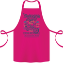 Motorcycle Legend Biker Motorcycle Chopper Cotton Apron 100% Organic Pink