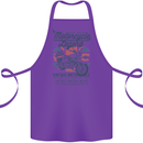 Motorcycle Legend Biker Motorcycle Chopper Cotton Apron 100% Organic Purple