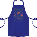 Motorcycle Legend Biker Motorcycle Chopper Cotton Apron 100% Organic Royal Blue