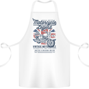 Motorcycle Legend Biker Motorcycle Chopper Cotton Apron 100% Organic White