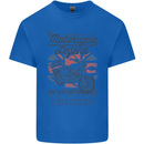 Motorcycle Legend Biker Motorcycle Chopper Kids T-Shirt Childrens Royal Blue