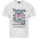 Motorcycle Legend Biker Motorcycle Chopper Kids T-Shirt Childrens White