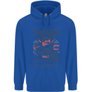 Motorcycle Legend Biker Motorcycle Chopper Mens 80% Cotton Hoodie Royal Blue