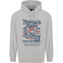 Motorcycle Legend Biker Motorcycle Chopper Mens 80% Cotton Hoodie Sports Grey