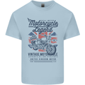 Motorcycle Legend Biker Motorcycle Chopper Mens Cotton T-Shirt Tee Top Light Blue