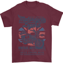 Motorcycle Legend Biker Motorcycle Chopper Mens T-Shirt Cotton Gildan Maroon