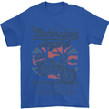 Motorcycle Legend Biker Motorcycle Chopper Mens T-Shirt Cotton Gildan Royal Blue