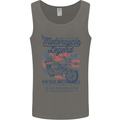 Motorcycle Legend Biker Motorcycle Chopper Mens Vest Tank Top Charcoal