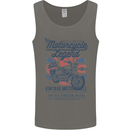 Motorcycle Legend Biker Motorcycle Chopper Mens Vest Tank Top Charcoal