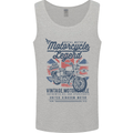 Motorcycle Legend Biker Motorcycle Chopper Mens Vest Tank Top Sports Grey