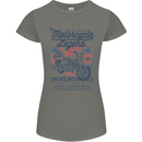 Motorcycle Legend Biker Motorcycle Chopper Womens Petite Cut T-Shirt Charcoal