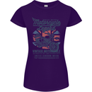 Motorcycle Legend Biker Motorcycle Chopper Womens Petite Cut T-Shirt Purple