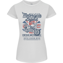 Motorcycle Legend Biker Motorcycle Chopper Womens Petite Cut T-Shirt White
