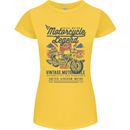 Motorcycle Legend Biker Motorcycle Chopper Womens Petite Cut T-Shirt Yellow