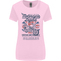 Motorcycle Legend Biker Motorcycle Chopper Womens Wider Cut T-Shirt Light Pink