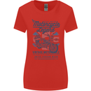Motorcycle Legend Biker Motorcycle Chopper Womens Wider Cut T-Shirt Red