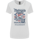 Motorcycle Legend Biker Motorcycle Chopper Womens Wider Cut T-Shirt White