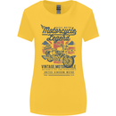 Motorcycle Legend Biker Motorcycle Chopper Womens Wider Cut T-Shirt Yellow