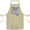 Motorcycle Legend Biker Union Jack British Cotton Apron 100% Organic Khaki