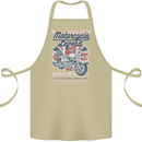 Motorcycle Legend Biker Union Jack British Cotton Apron 100% Organic Khaki