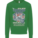Motorcycle Legend Biker Union Jack British Kids Sweatshirt Jumper Irish Green
