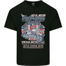 Motorcycle Legend Biker Union Jack British Mens Cotton T-Shirt Tee Top Black