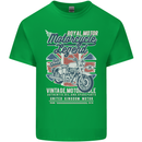 Motorcycle Legend Biker Union Jack British Mens Cotton T-Shirt Tee Top Irish Green