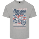 Motorcycle Legend Biker Union Jack British Mens Cotton T-Shirt Tee Top Sports Grey