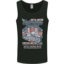 Motorcycle Legend Biker Union Jack British Mens Vest Tank Top Black