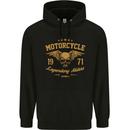Motorcycle Legendary Riders Biker Motorbike Mens Hoodie Black