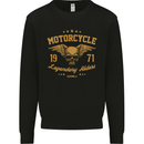 Motorcycle Legendary Riders Biker Motorbike Mens Sweatshirt Jumper Black