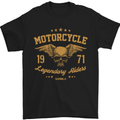Motorcycle Legendary Riders Biker Motorbike Mens T-Shirt Cotton Gildan Black