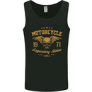 Motorcycle Legendary Riders Biker Motorbike Mens Vest Tank Top Black