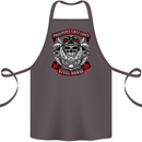 Motorcycle Lound Pipes Saves Lives Biker Cotton Apron 100% Organic Dark Grey