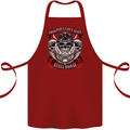 Motorcycle Lound Pipes Saves Lives Biker Cotton Apron 100% Organic Maroon