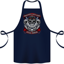 Motorcycle Lound Pipes Saves Lives Biker Cotton Apron 100% Organic Navy Blue