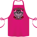 Motorcycle Lound Pipes Saves Lives Biker Cotton Apron 100% Organic Pink