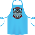 Motorcycle Lound Pipes Saves Lives Biker Cotton Apron 100% Organic Turquoise
