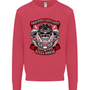 Motorcycle Lound Pipes Saves Lives Biker Kids Sweatshirt Jumper Heliconia