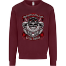 Motorcycle Lound Pipes Saves Lives Biker Kids Sweatshirt Jumper Maroon