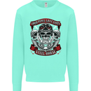 Motorcycle Lound Pipes Saves Lives Biker Kids Sweatshirt Jumper Peppermint