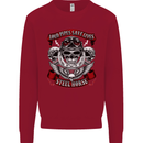 Motorcycle Lound Pipes Saves Lives Biker Kids Sweatshirt Jumper Red