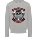 Motorcycle Lound Pipes Saves Lives Biker Kids Sweatshirt Jumper Sports Grey