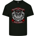 Motorcycle Lound Pipes Saves Lives Biker Kids T-Shirt Childrens Black