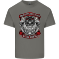 Motorcycle Lound Pipes Saves Lives Biker Kids T-Shirt Childrens Charcoal