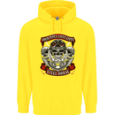 Motorcycle Lound Pipes Saves Lives Biker Mens 80% Cotton Hoodie Yellow
