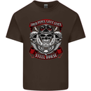 Motorcycle Lound Pipes Saves Lives Biker Mens Cotton T-Shirt Tee Top Dark Chocolate