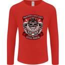 Motorcycle Lound Pipes Saves Lives Biker Mens Long Sleeve T-Shirt Red