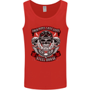 Motorcycle Lound Pipes Saves Lives Biker Mens Vest Tank Top Red